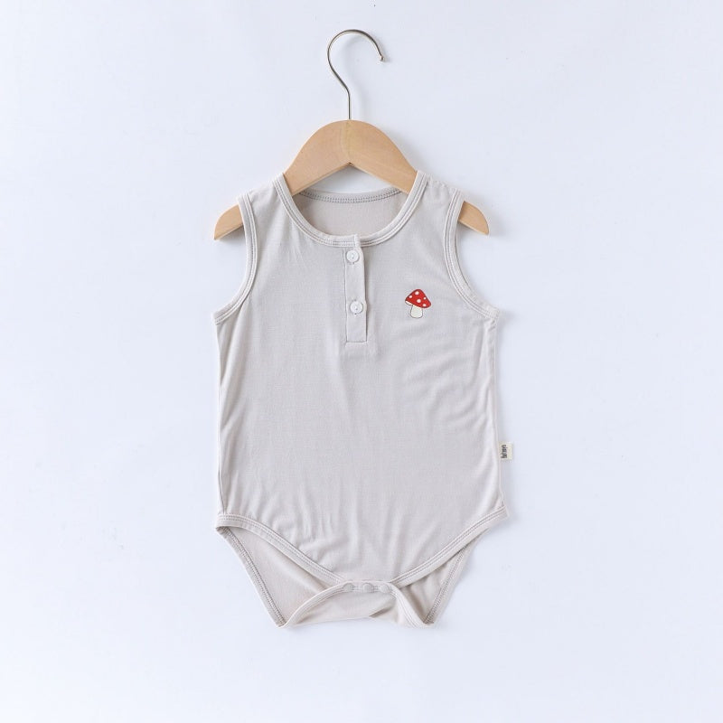 【BABY】夏新作 北欧風 カートゥーンノースリーブロンパースSK091315