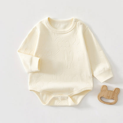 【BABY】北欧風アニマルジャカードロンパースSK102618