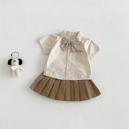 【BABY】夏新作学院風シャツセットアップSK104805