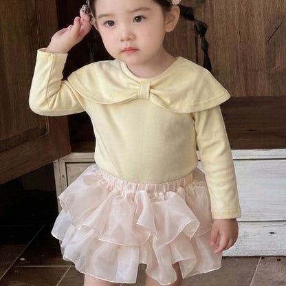 【BABY】蝶結び長袖＆チュールスカート2点セットSK107002