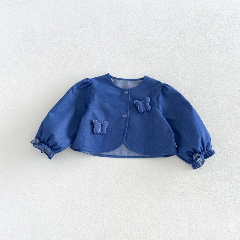 【BABY&KID】小花柄ワンピース、パフスリーブジャケットSK107211