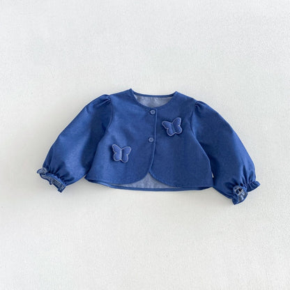 【BABY&KID】小花柄ワンピース、パフスリーブジャケットSK107211