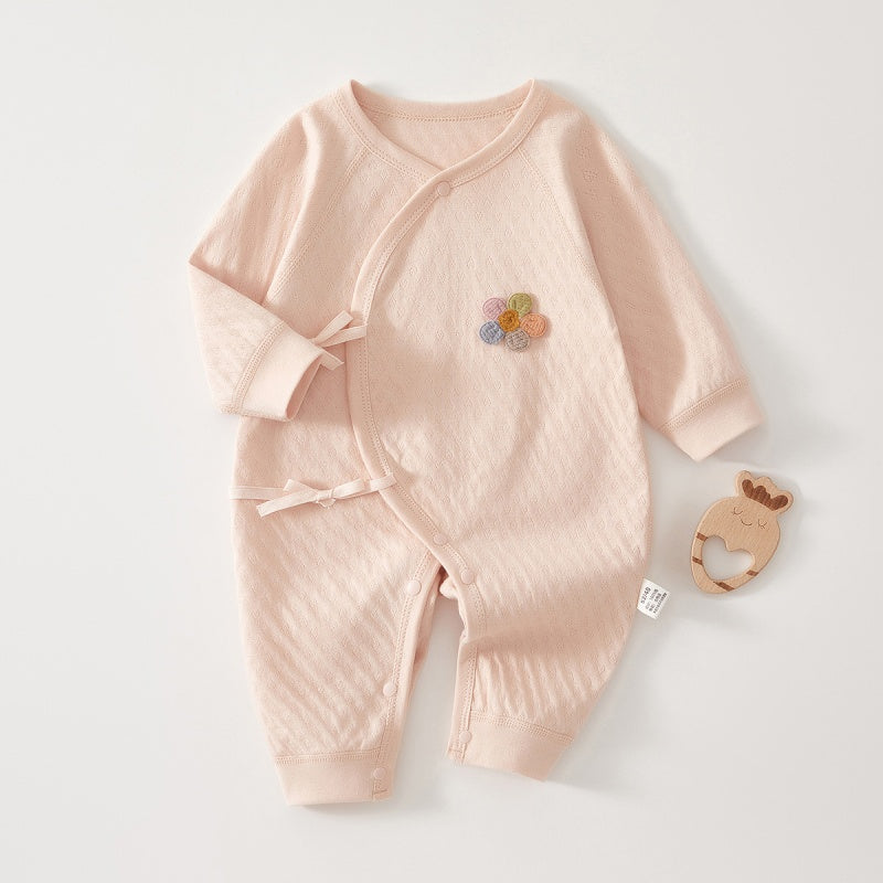 【BABY】北欧風小花刺繍カバーオールSK104401