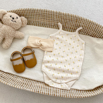 【BABY】夏新作 くまさん、小花柄 ロンパースSKO70701
