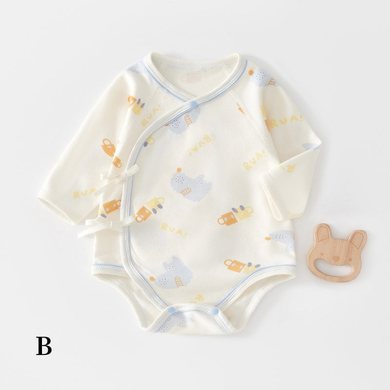 【BABY】北欧風フルーツ＆アニマル総柄ロンパースSK104408