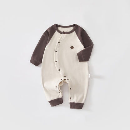 【BABY】北欧風カートゥーンワッペン綿カバーオールSK102625