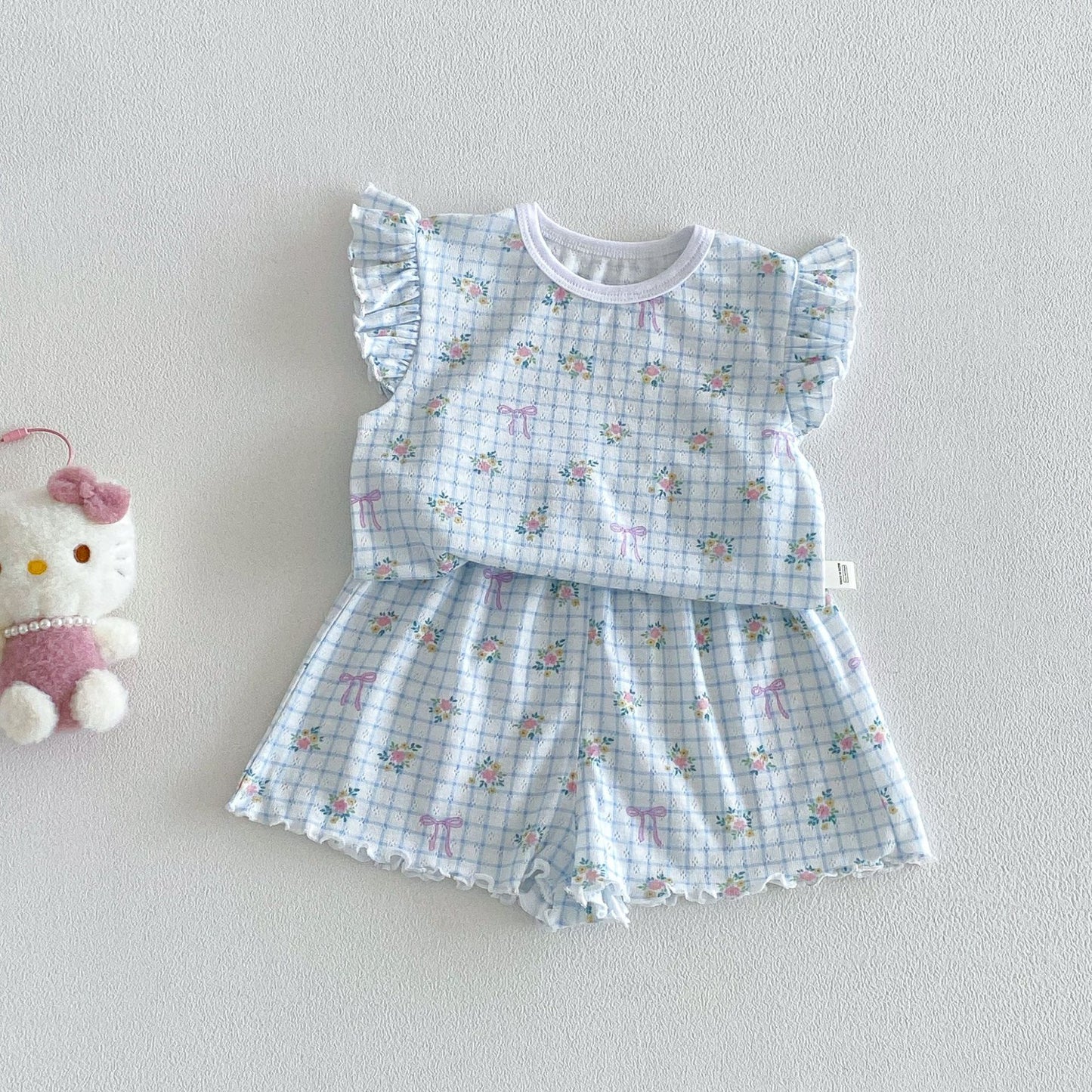 【BABY&KID】夏新作 小花柄セットアップSK105105
