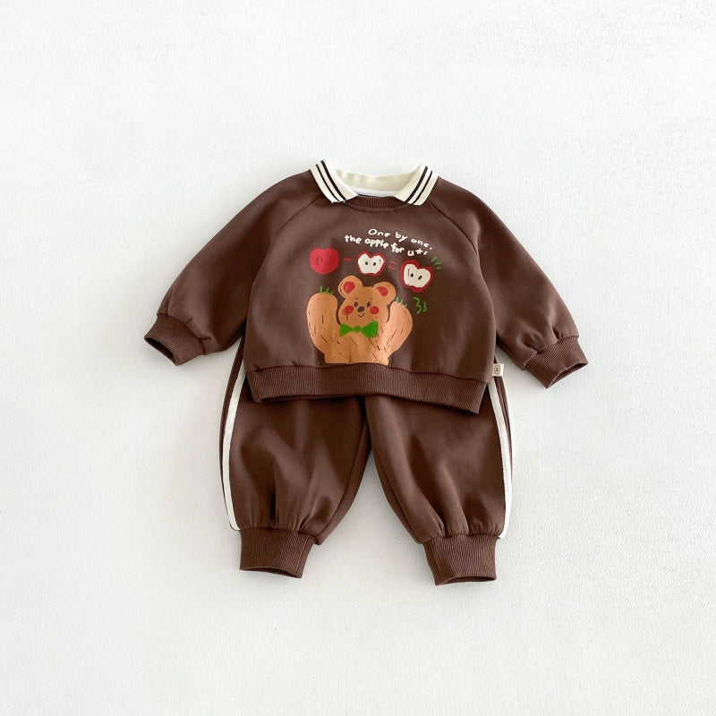 【BABY&KID】カートゥーン襟付きセットアップSK107202