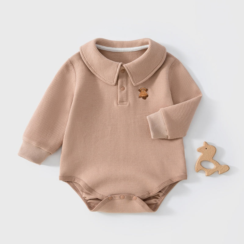 【BABY】ワッフル刺繍ロンパースSK107519