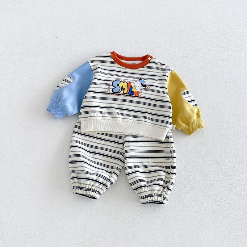 【BABY】カートゥーンプリントカバーオール、セットアップSK106603