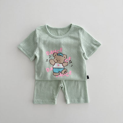【BABY】夏新作 キャンディカラープリントセットアップSK081718
