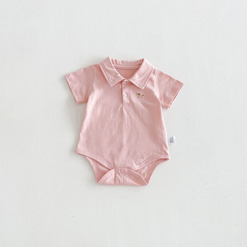 【BABY】夏新作カートゥーン刺繍ロンパースSK106517
