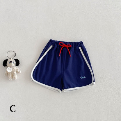 【BABY&KID】夏新作配色ロゴTシャツ、ショートパンツSK104624