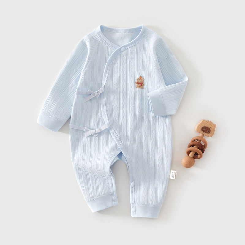 【BABY】北欧風くまワッペンカバーオールSK102606