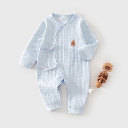 【BABY】北欧風くまワッペンカバーオールSK102606