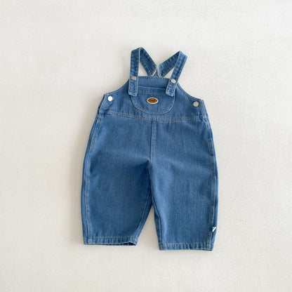 【BABY&KID】無地サロペット、ワッペンチェックシャツSK106613