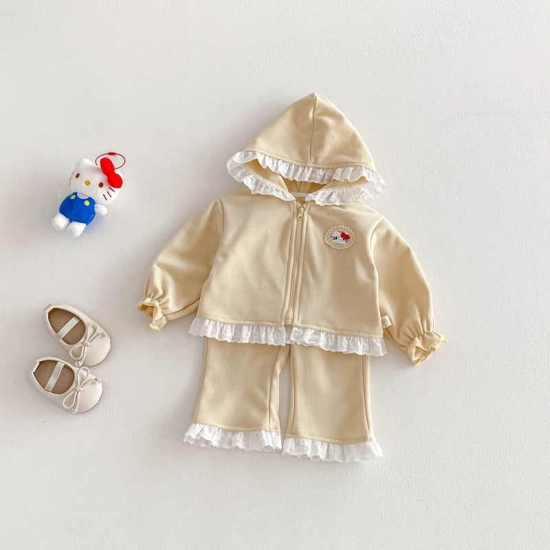 【BABY&KID】フード付きレースセットアップSK104314