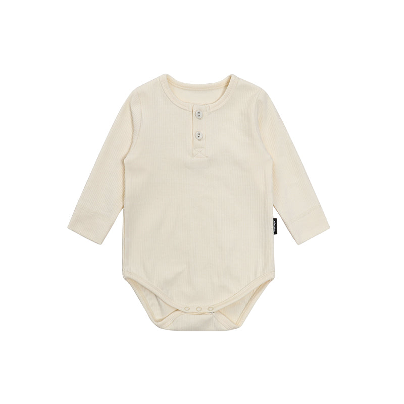 【BABY&KID】北欧風 リブ無地ロンパースSK012517