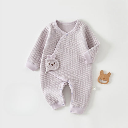 【BABY】冬新作北欧風無地薄綿カバーオールSK102609