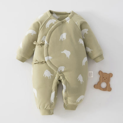 【BABY】冬新作北欧風カートゥーン中綿カバーオールSK102610