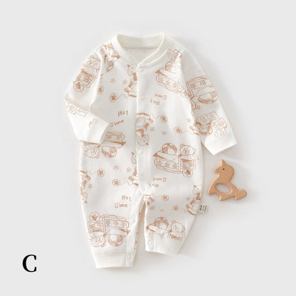 【BABY】北欧風どうぶつ柄カバーオールSK104413