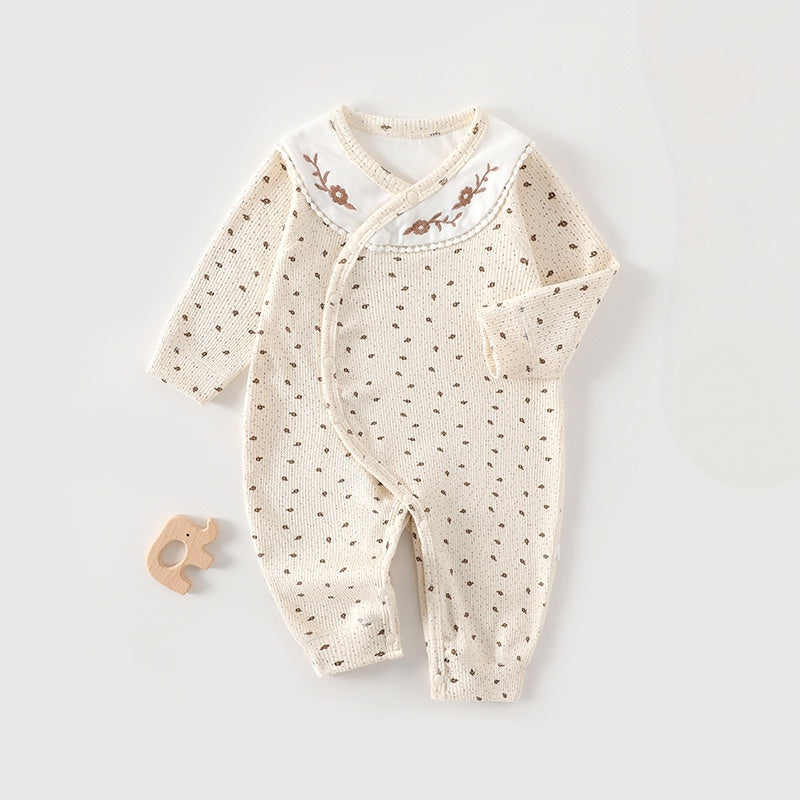 【BABY】刺繍切替サイドオープンカバーオールSK107517
