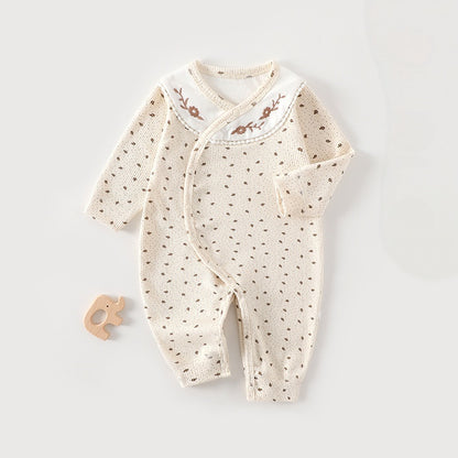 【BABY】刺繍切替サイドオープンカバーオールSK107517