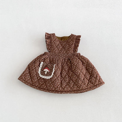 【BABY&KID】きのこ刺繍ワンピース、ロングパンツ、アウター、、トップスSK108115