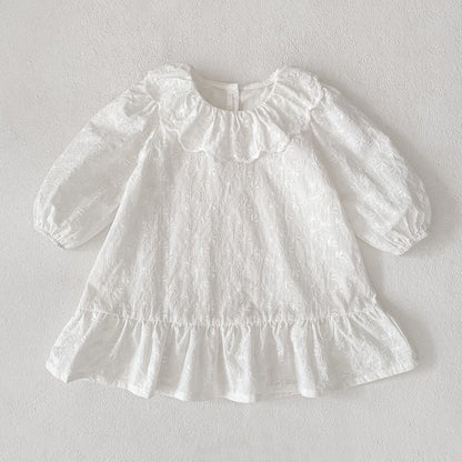 【BABY&KID】ラウンドネック刺繍ロンパース、ワンピースSK107920