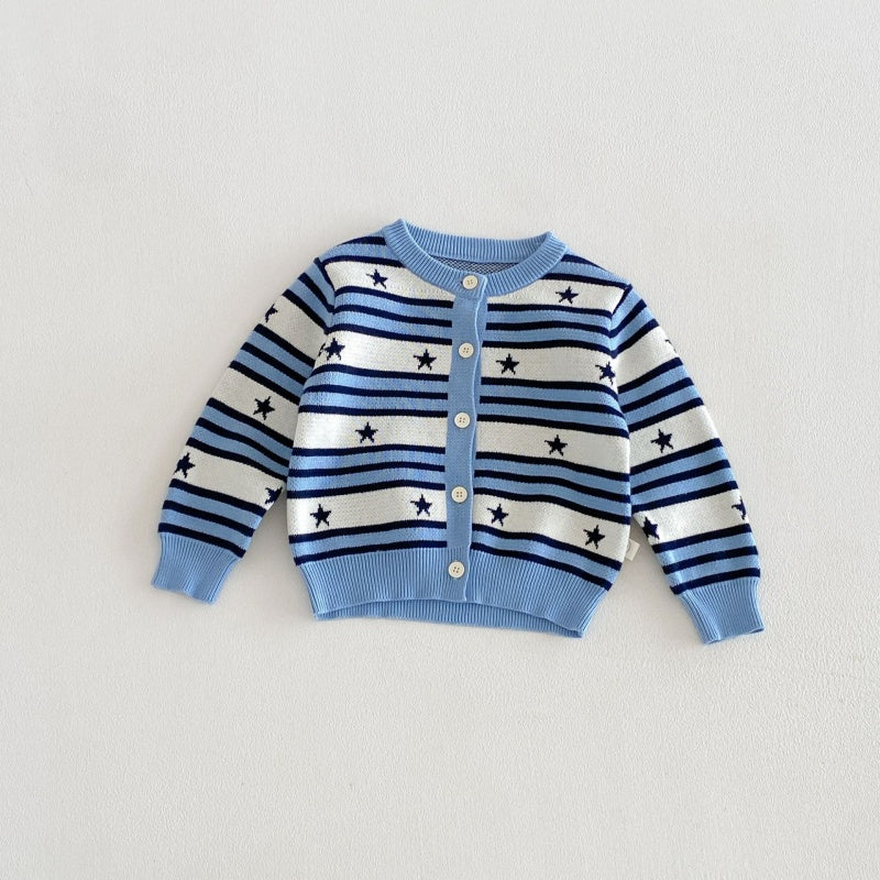 【BABY&KID】ボーダーニットカーディガンSK106606