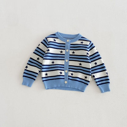 【BABY&KID】ボーダーニットカーディガンSK106606