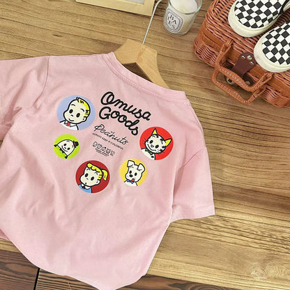 【BABY&KID】夏新作 カートゥーンプリントTシャツSK080801