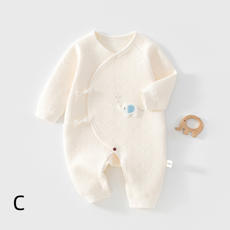 [BABY] New Winter Collection Embroidered Quilted Coverall SK108205