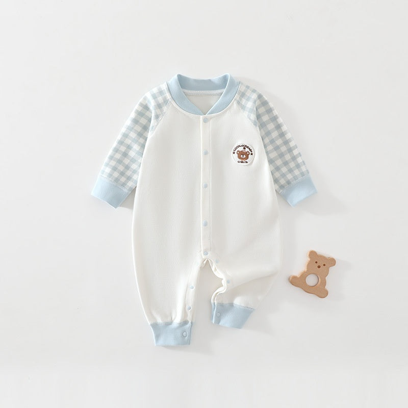 【BABY】チェック長袖カバーオールSK106711