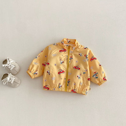 【BABY&KID】総柄わんちゃんジップパーカーSK104315