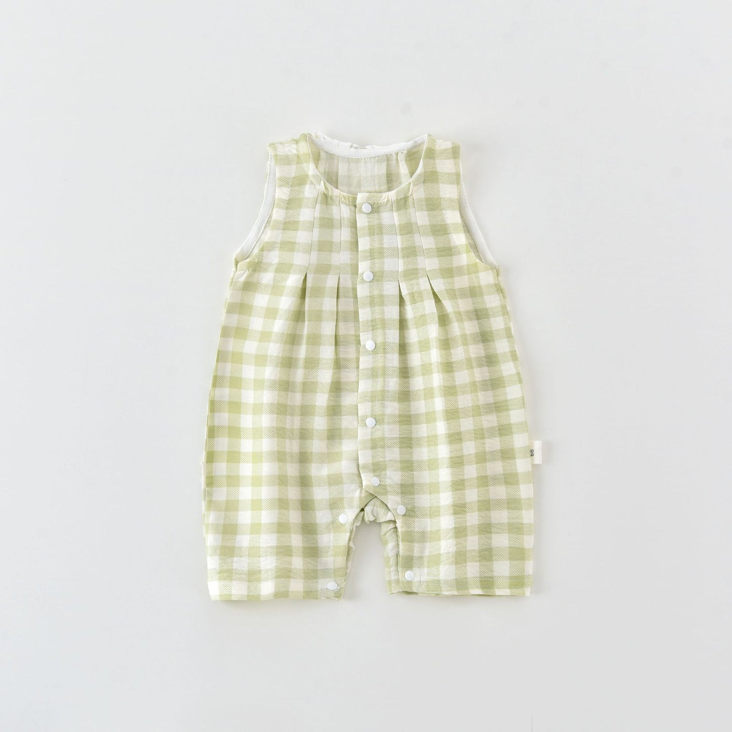 【BABY】夏新作 チェック柄うさ耳カバーオールSK092110