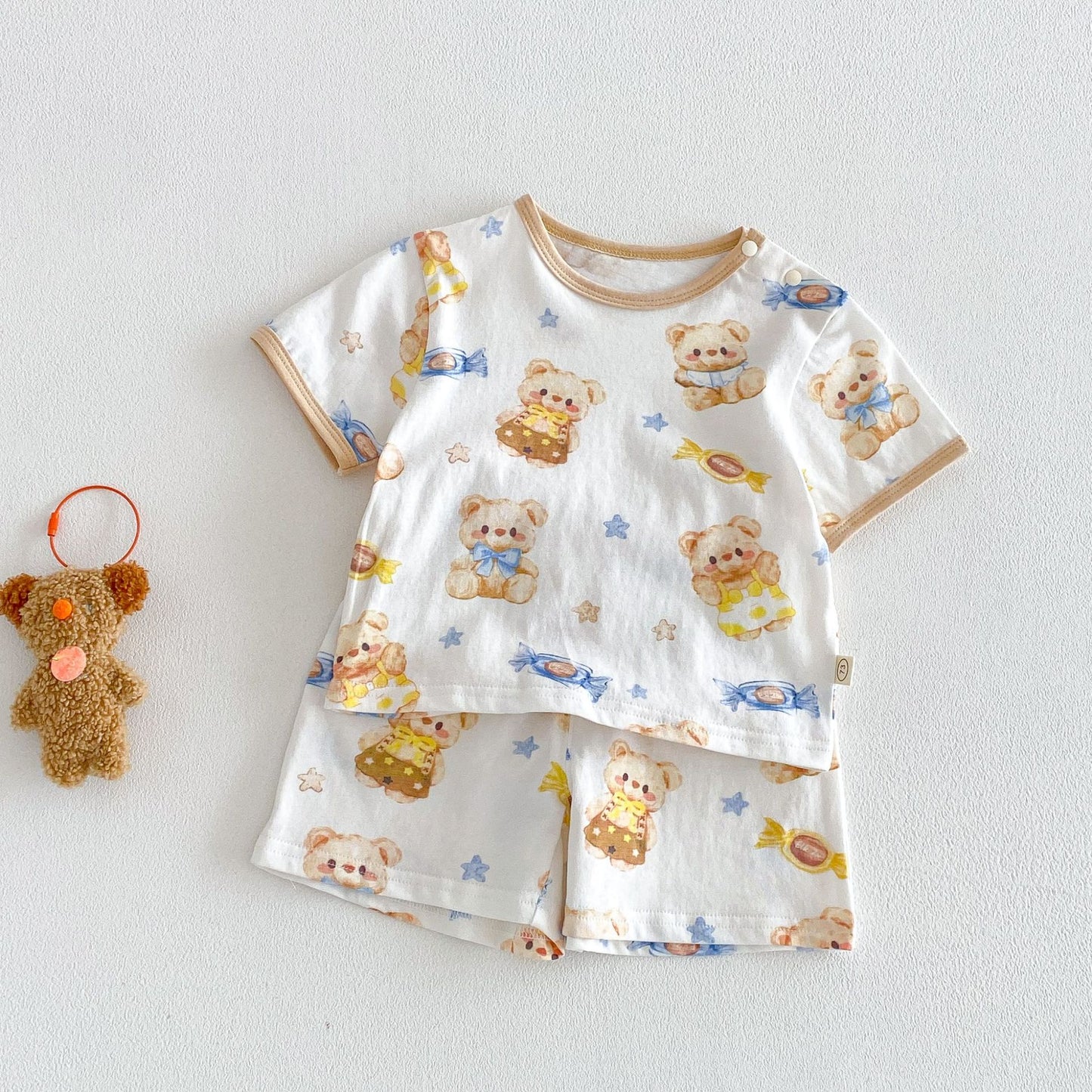 【BABY&KID】夏新作 総柄セットアップSK105115