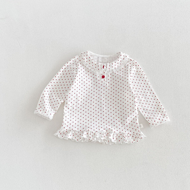 【BABY&KID】丸襟長袖トップスSK106616