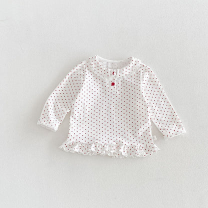 【BABY&KID】丸襟長袖トップスSK106616