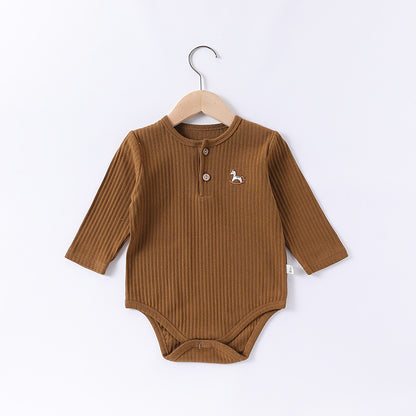 【BABY】北欧風ポニー刺繍ロンパースSK101307