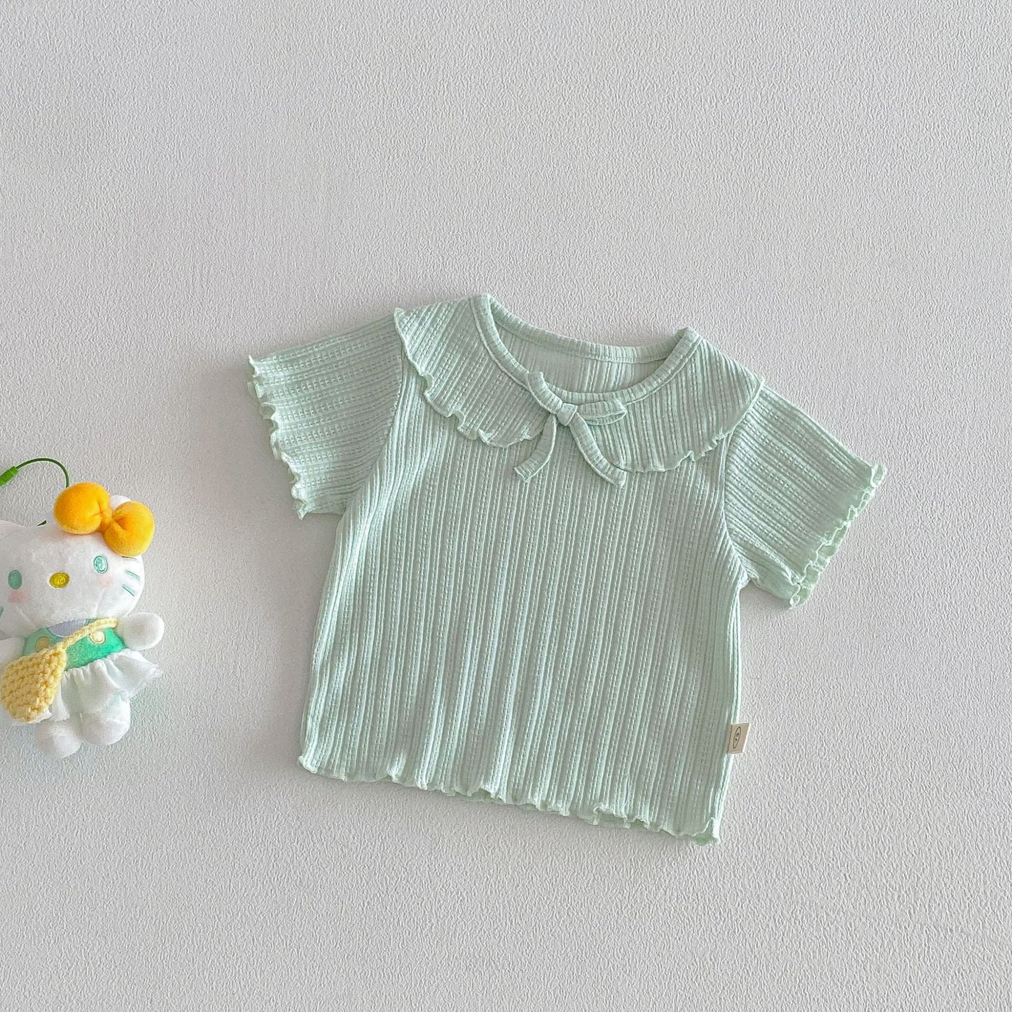 【BABY&KID】夏新作 丸襟無地TシャツSK105108