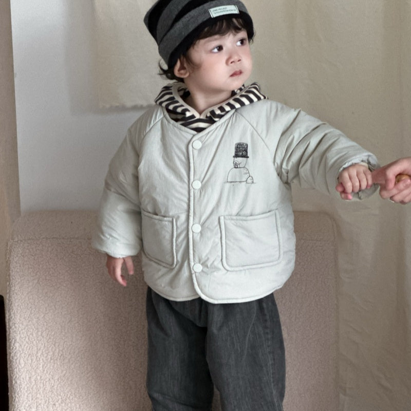 【BABY&KID】冬新作韓国風キャラ柄中綿アウターSK103131