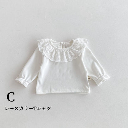 【BABY】花柄サロペットスカート、長袖TシャツSK100331