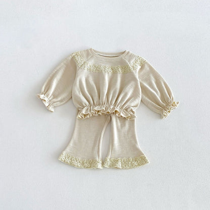 【BABY&KID】スウィートニットフリルセットアップSK106614