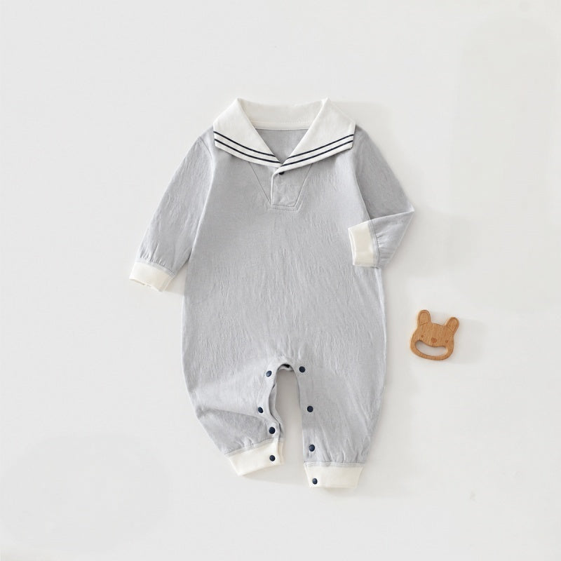 【BABY】北欧風無地ジャカードカバーオールSK107111