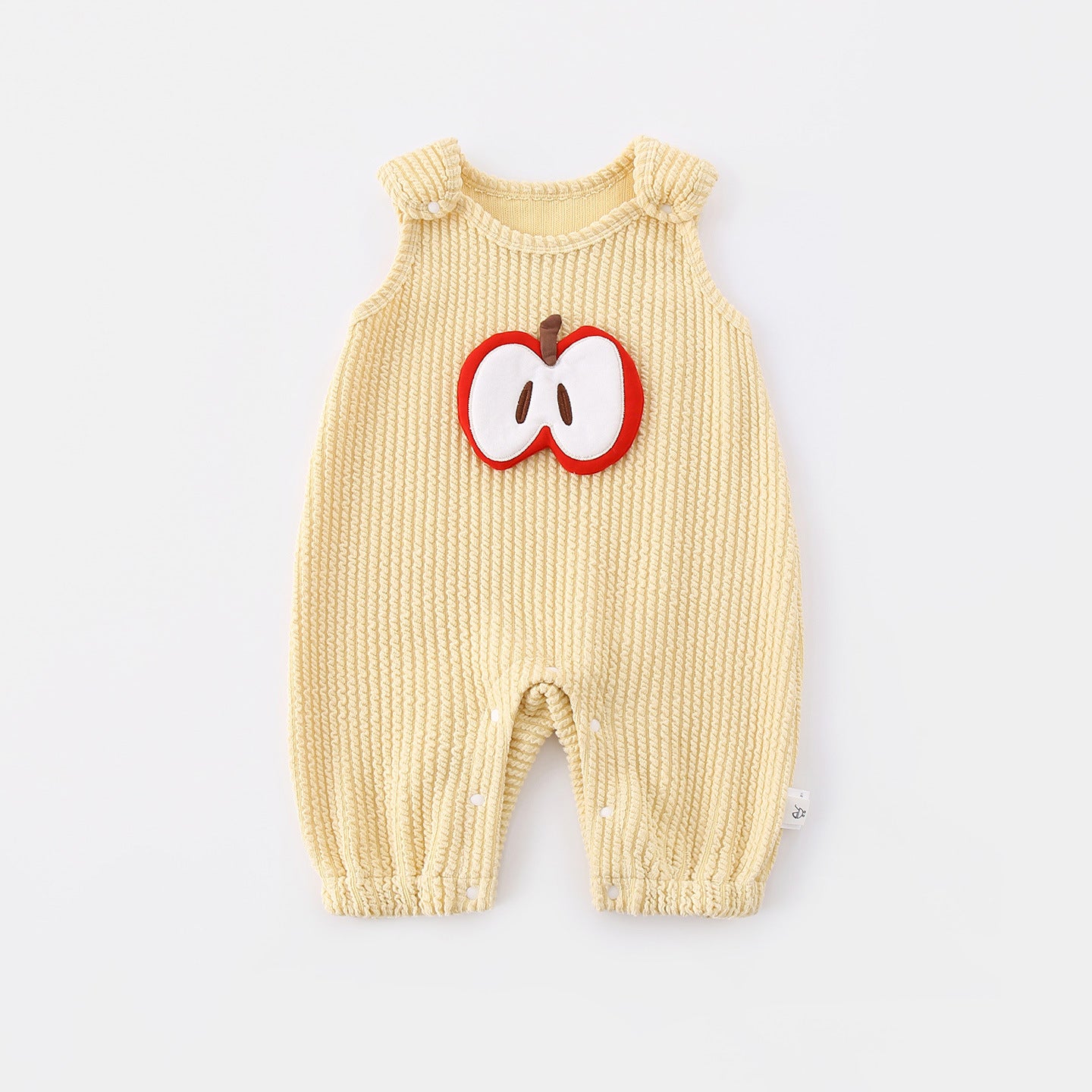 【BABY】りんご柄サロペット&Tシャツ2点セットSK100517