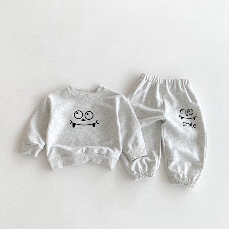 【BABY&KID】英字カジュアルセットアップSK092934