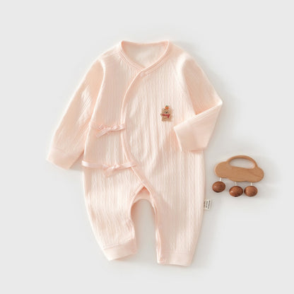 【BABY】北欧風くまワッペンカバーオールSK102606