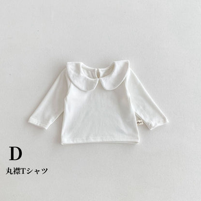 【BABY】花柄サロペットスカート、長袖TシャツSK100331