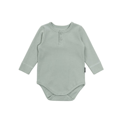 【BABY&KID】北欧風 リブ無地ロンパースSK012517